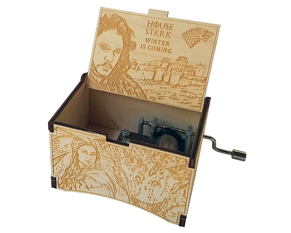 7628 Game of Thrones Music Box with The Main Title Theme Song - Jon Snow